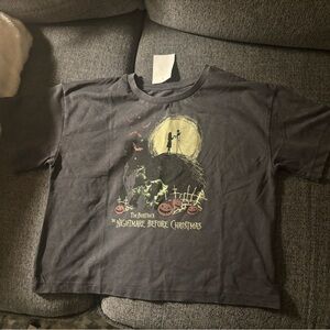 Disney Tim Burton's The Nightmare Before Christmas Dark Gray Tee